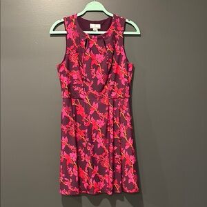 Floral Sleeveless Dress - Pink and Red - Jude Connally